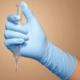 BLUE 8 Mil 12 Inch NITRILE/VINYL BLEND EASY DONNING DISPOSABLE GLOVE