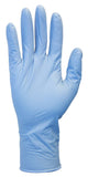 BLUE 8 Mil 12 Inch NITRILE/VINYL BLEND EASY DONNING DISPOSABLE GLOVE