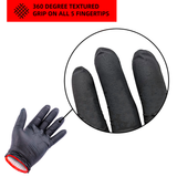 BBQ Gloves 50 disposable black nitrile gloves and 2 cotton glove liners