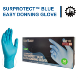 BLUE 8 Mil 12 Inch NITRILE/VINYL BLEND EASY DONNING DISPOSABLE GLOVE